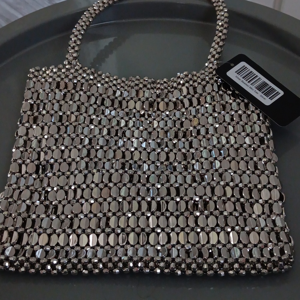 KATE Hewko silver metal mini bag nwt made in Canada PRICE FIRM